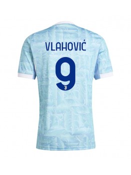 Billige Juventus Dusan Vlahovic #9 Bortedrakt 2025-26 Kortermet